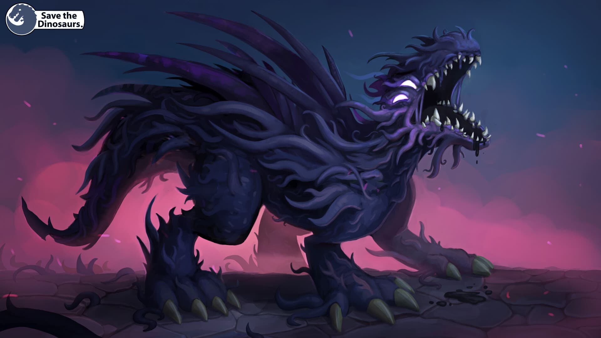 evil creature looking